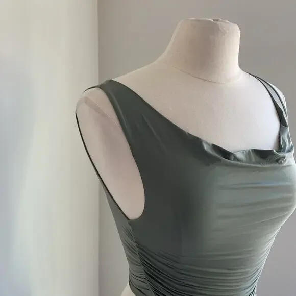 ARITZIA Tank Womens Size 2XS Parfait Design Smoky Sage Green Stretch - Picture 2 of 6